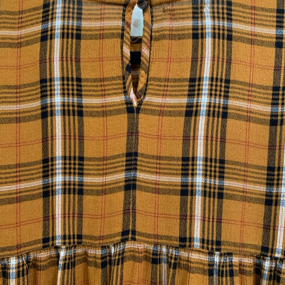 Maurices plaid tiered peasant blouse shirt women’s boho bohemian classic small - Picture 13 of 13